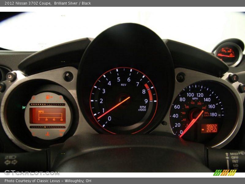 Brilliant Silver / Black 2012 Nissan 370Z Coupe