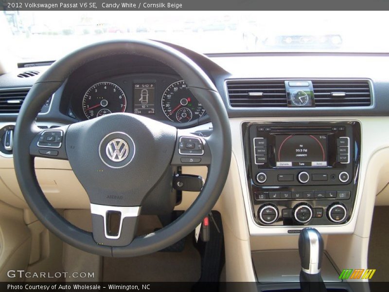 Candy White / Cornsilk Beige 2012 Volkswagen Passat V6 SE