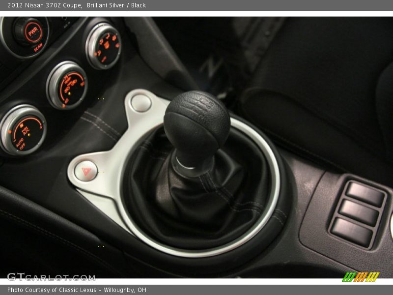 Brilliant Silver / Black 2012 Nissan 370Z Coupe