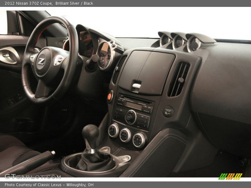 Brilliant Silver / Black 2012 Nissan 370Z Coupe
