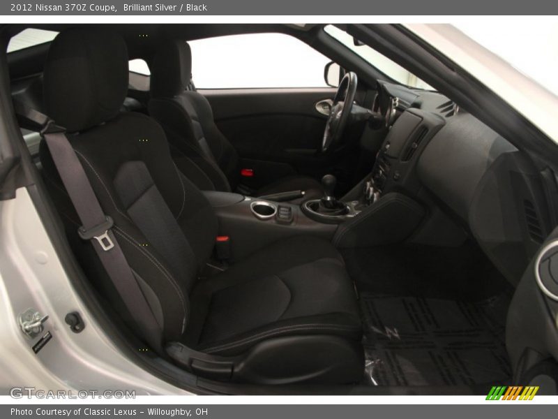Brilliant Silver / Black 2012 Nissan 370Z Coupe