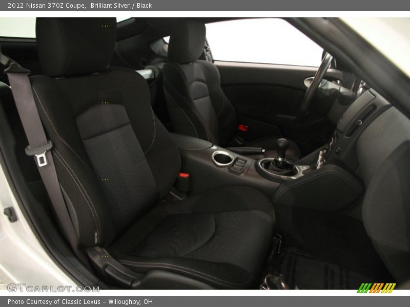 Brilliant Silver / Black 2012 Nissan 370Z Coupe