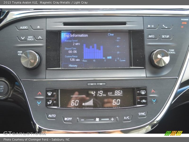 Magnetic Gray Metallic / Light Gray 2013 Toyota Avalon XLE