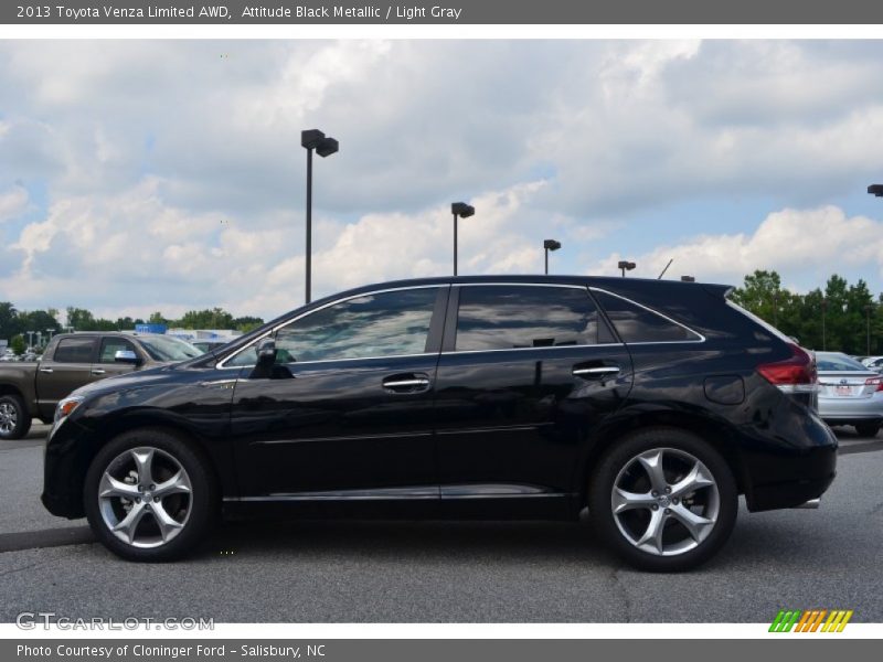 Attitude Black Metallic / Light Gray 2013 Toyota Venza Limited AWD