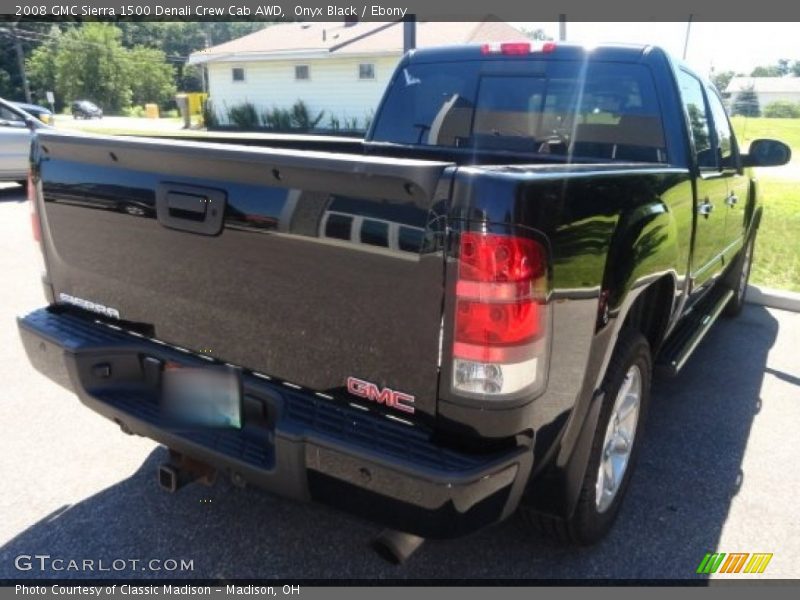 Onyx Black / Ebony 2008 GMC Sierra 1500 Denali Crew Cab AWD