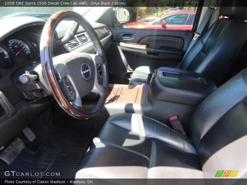 Onyx Black / Ebony 2008 GMC Sierra 1500 Denali Crew Cab AWD