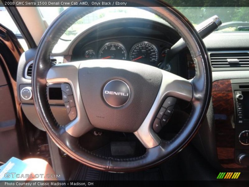 Onyx Black / Ebony 2008 GMC Sierra 1500 Denali Crew Cab AWD