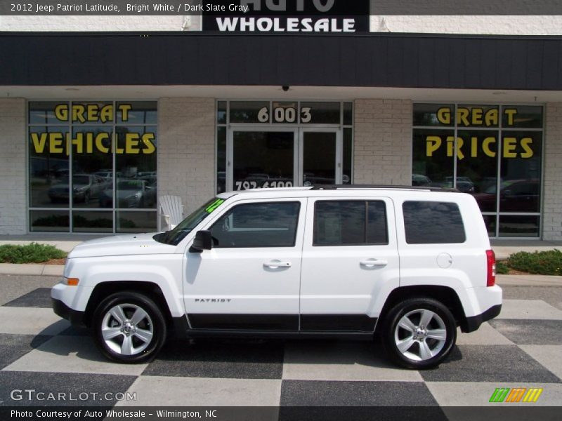 Bright White / Dark Slate Gray 2012 Jeep Patriot Latitude