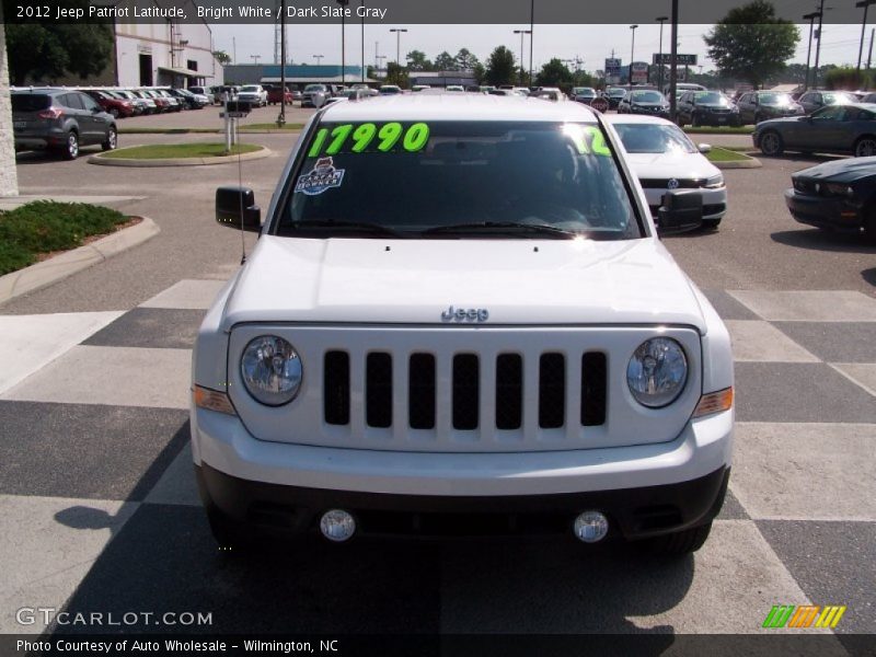 Bright White / Dark Slate Gray 2012 Jeep Patriot Latitude
