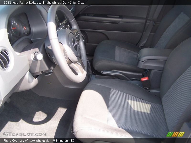 Bright White / Dark Slate Gray 2012 Jeep Patriot Latitude