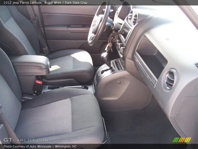 Bright White / Dark Slate Gray 2012 Jeep Patriot Latitude