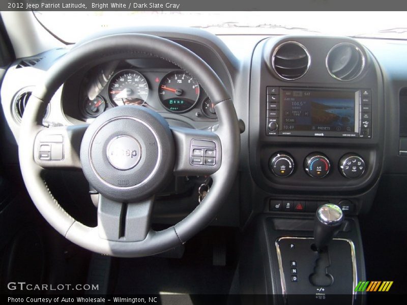 Bright White / Dark Slate Gray 2012 Jeep Patriot Latitude