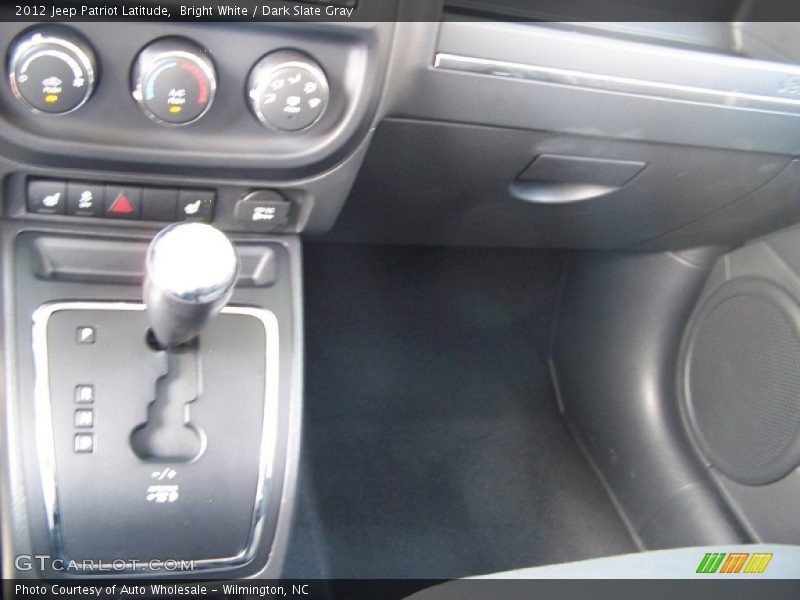 Bright White / Dark Slate Gray 2012 Jeep Patriot Latitude