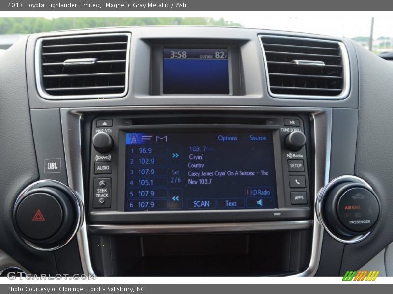 Magnetic Gray Metallic / Ash 2013 Toyota Highlander Limited