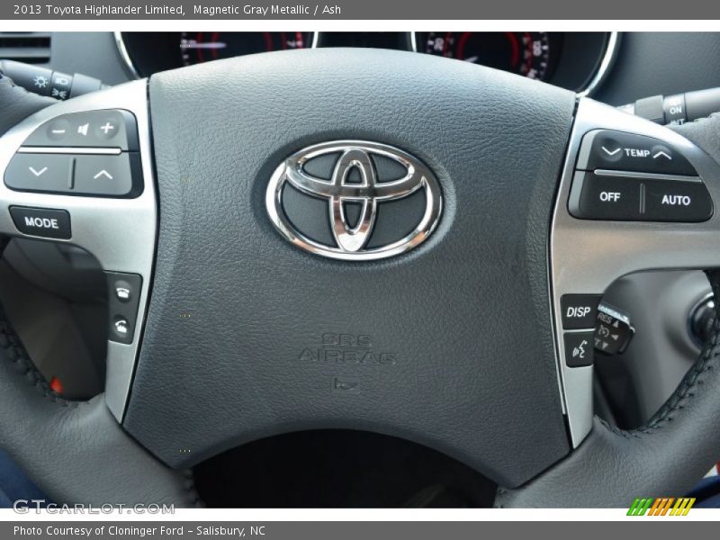 Magnetic Gray Metallic / Ash 2013 Toyota Highlander Limited