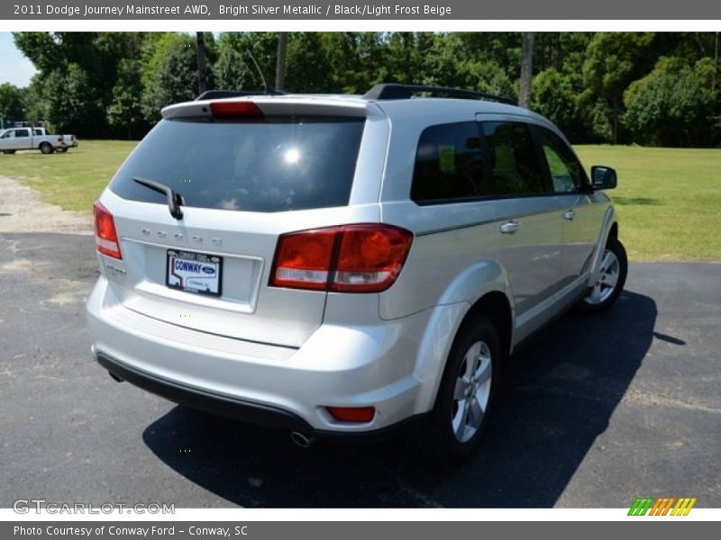 Bright Silver Metallic / Black/Light Frost Beige 2011 Dodge Journey Mainstreet AWD