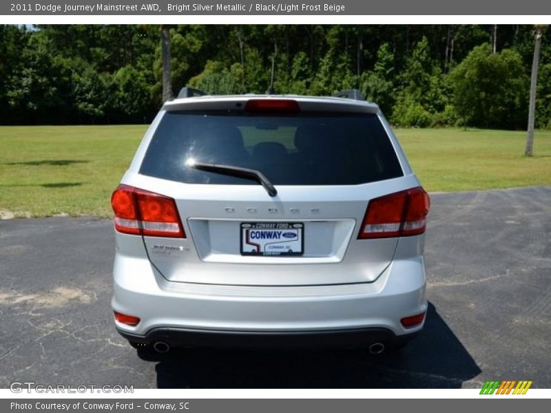 Bright Silver Metallic / Black/Light Frost Beige 2011 Dodge Journey Mainstreet AWD