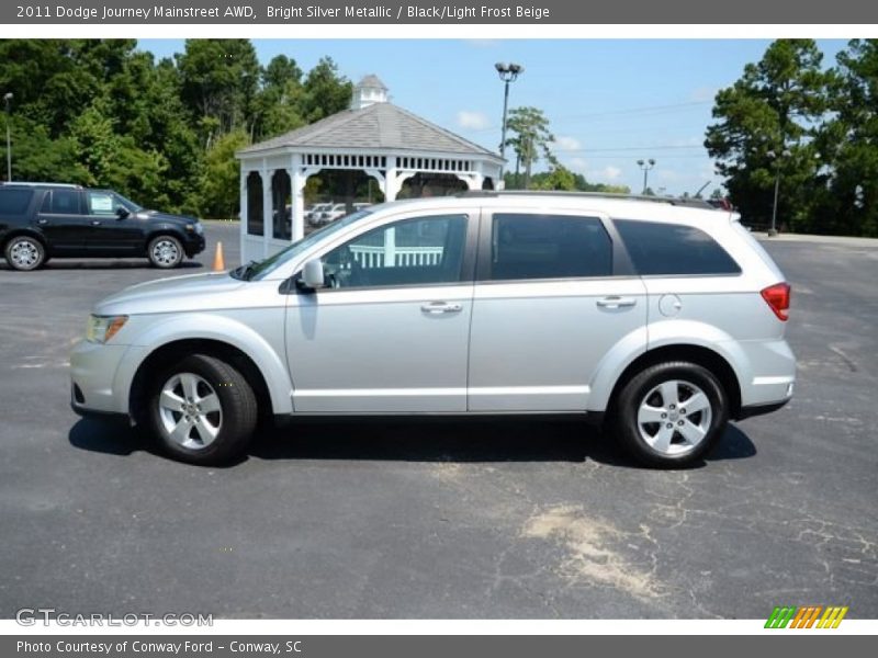 Bright Silver Metallic / Black/Light Frost Beige 2011 Dodge Journey Mainstreet AWD