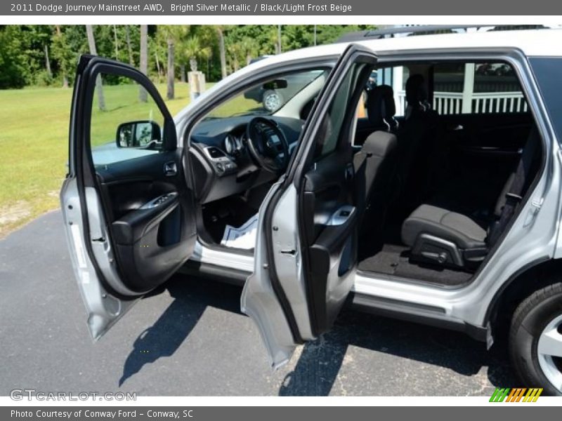 Bright Silver Metallic / Black/Light Frost Beige 2011 Dodge Journey Mainstreet AWD