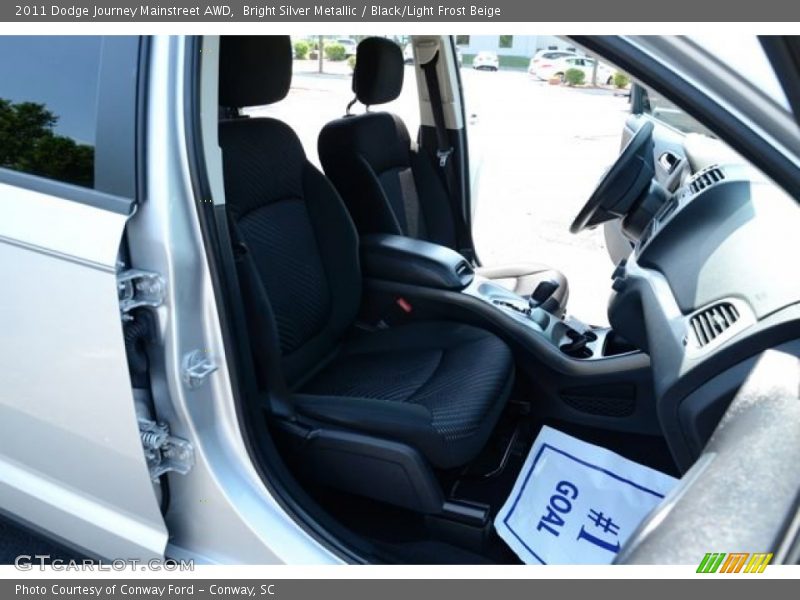 Bright Silver Metallic / Black/Light Frost Beige 2011 Dodge Journey Mainstreet AWD