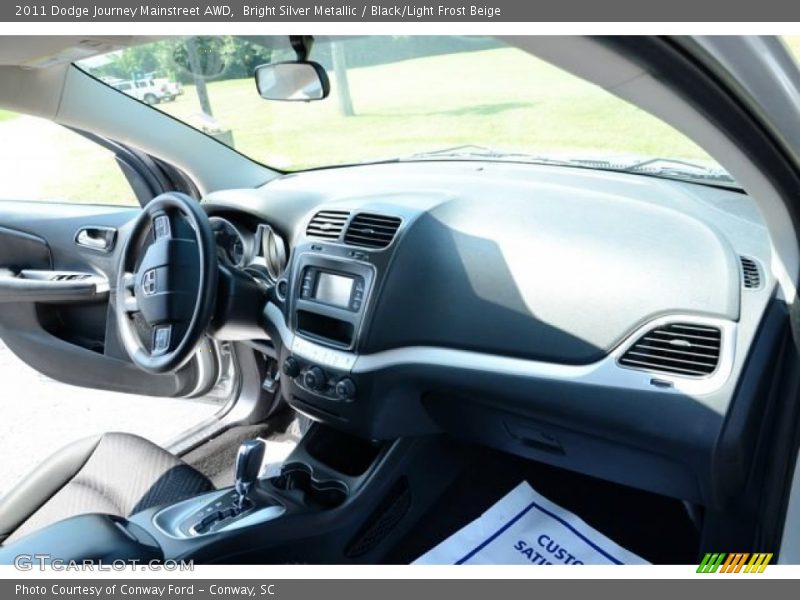 Bright Silver Metallic / Black/Light Frost Beige 2011 Dodge Journey Mainstreet AWD
