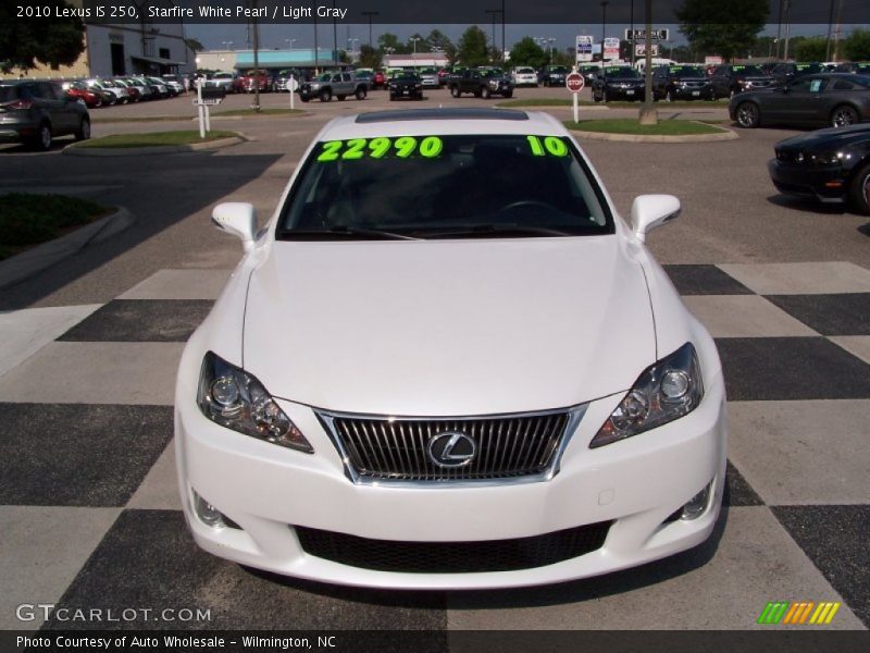 Starfire White Pearl / Light Gray 2010 Lexus IS 250