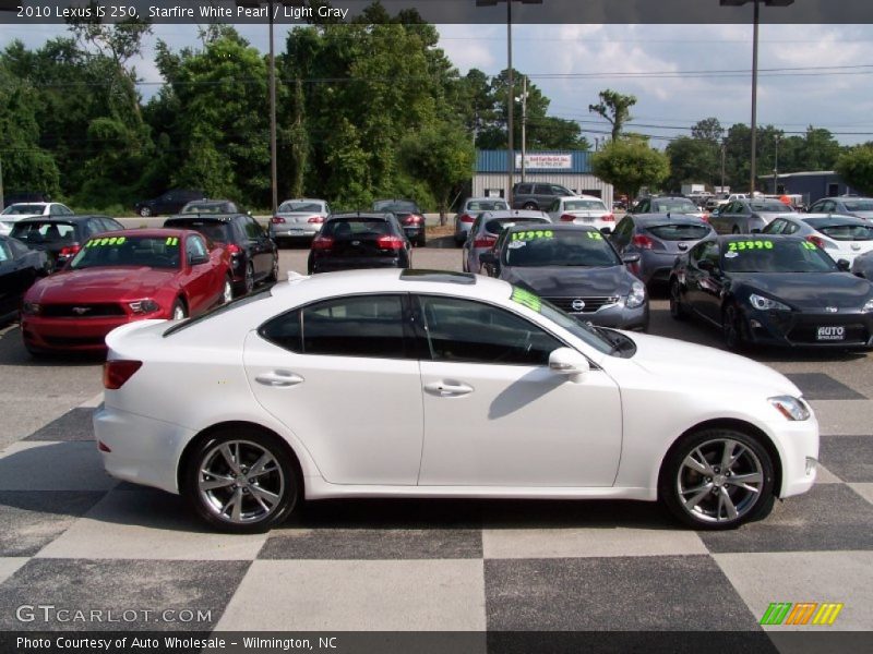 Starfire White Pearl / Light Gray 2010 Lexus IS 250