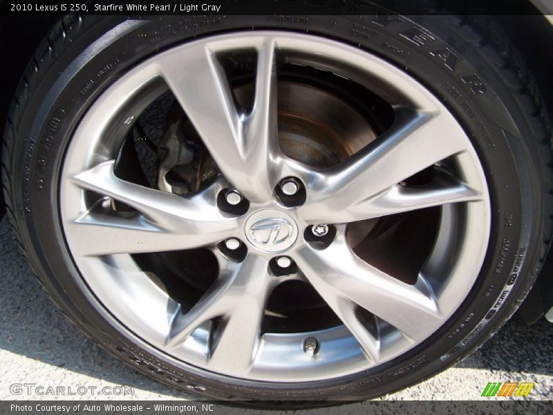Starfire White Pearl / Light Gray 2010 Lexus IS 250