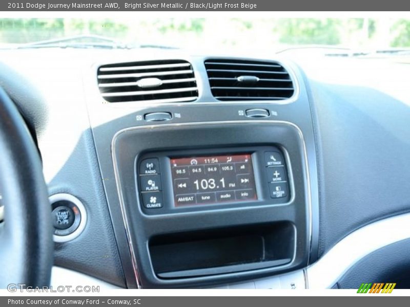 Bright Silver Metallic / Black/Light Frost Beige 2011 Dodge Journey Mainstreet AWD