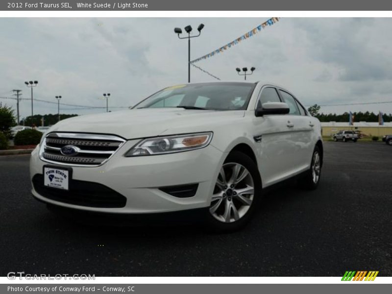 White Suede / Light Stone 2012 Ford Taurus SEL