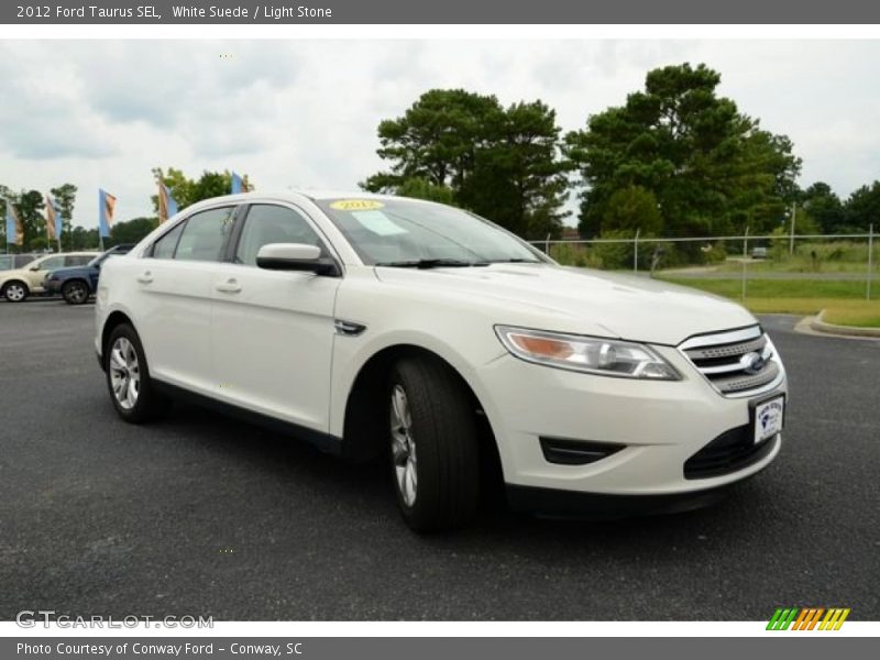 White Suede / Light Stone 2012 Ford Taurus SEL
