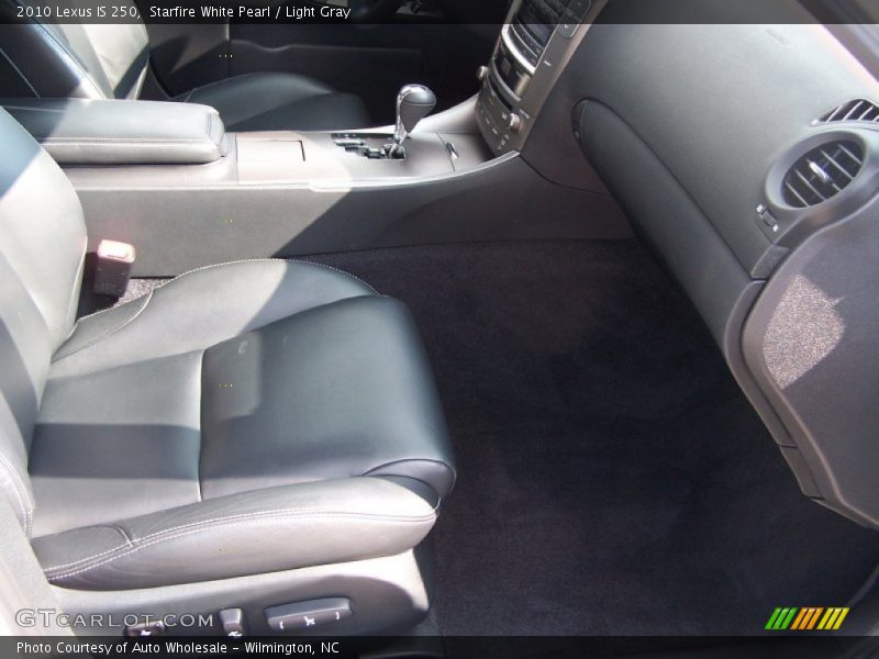 Starfire White Pearl / Light Gray 2010 Lexus IS 250