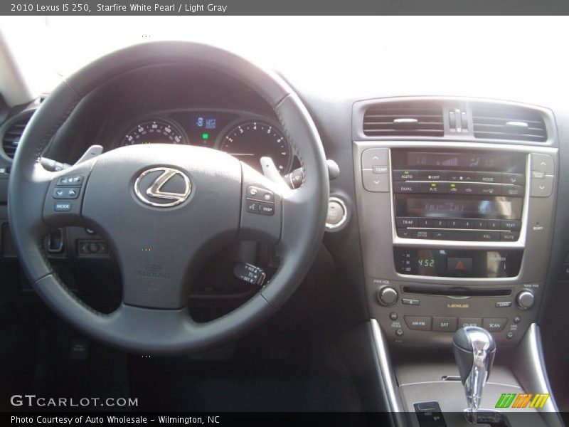 Starfire White Pearl / Light Gray 2010 Lexus IS 250