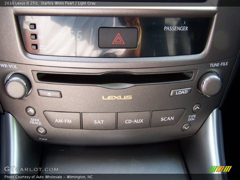 Starfire White Pearl / Light Gray 2010 Lexus IS 250
