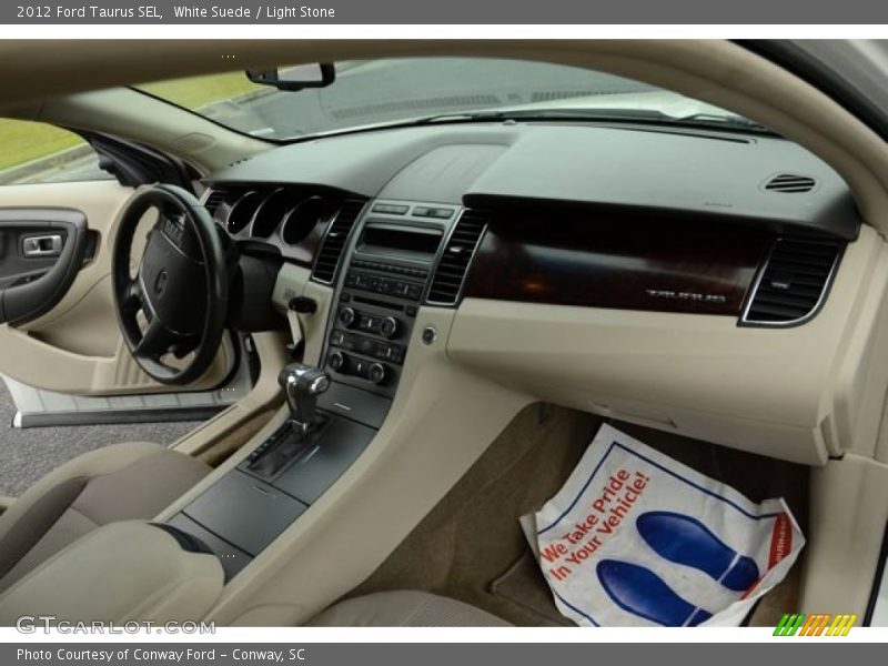 White Suede / Light Stone 2012 Ford Taurus SEL