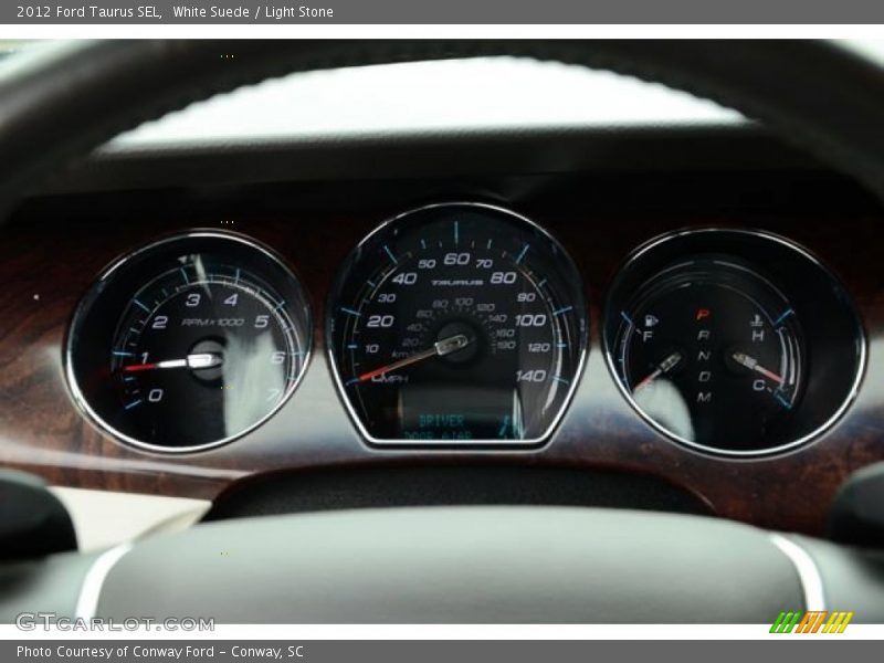 White Suede / Light Stone 2012 Ford Taurus SEL