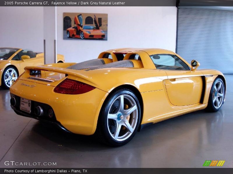 Fayence Yellow / Dark Grey Natural Leather 2005 Porsche Carrera GT