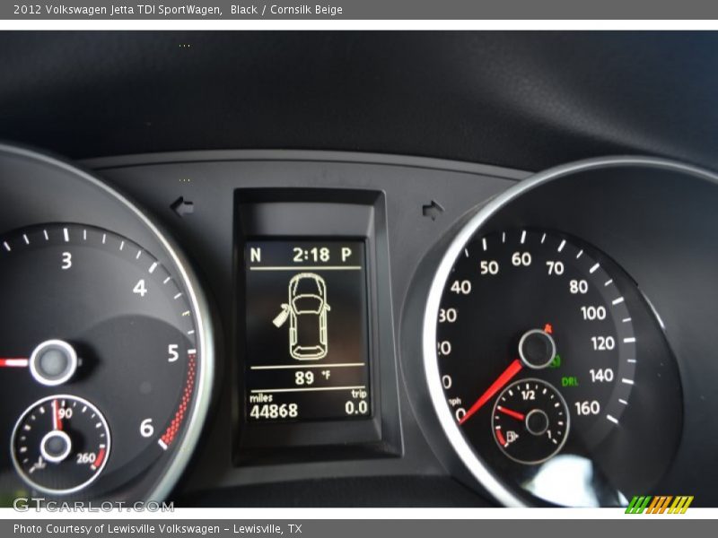Black / Cornsilk Beige 2012 Volkswagen Jetta TDI SportWagen