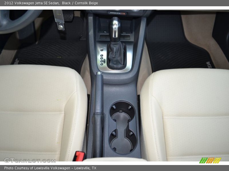 Black / Cornsilk Beige 2012 Volkswagen Jetta SE Sedan