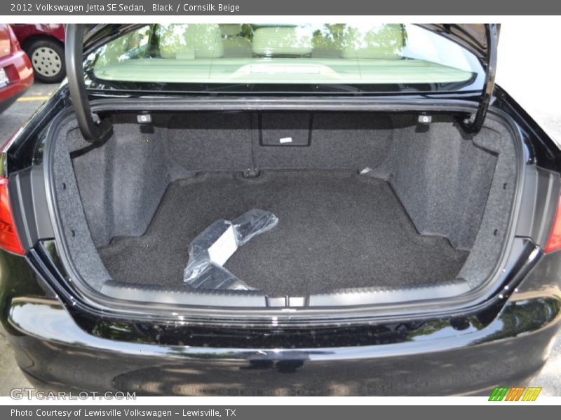 Black / Cornsilk Beige 2012 Volkswagen Jetta SE Sedan
