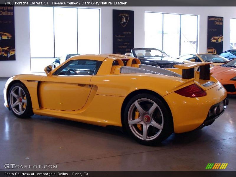 Fayence Yellow / Dark Grey Natural Leather 2005 Porsche Carrera GT