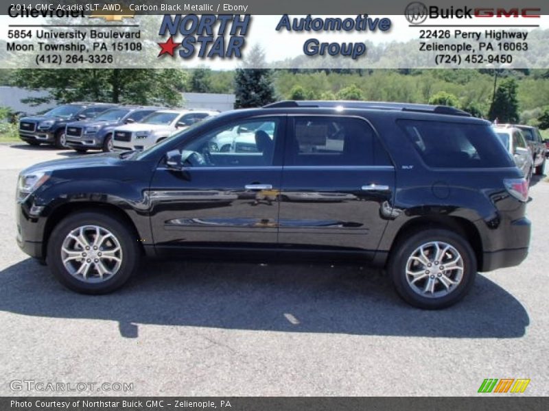 Carbon Black Metallic / Ebony 2014 GMC Acadia SLT AWD