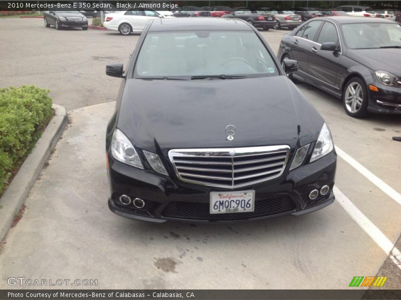 Black / Almond Beige 2010 Mercedes-Benz E 350 Sedan