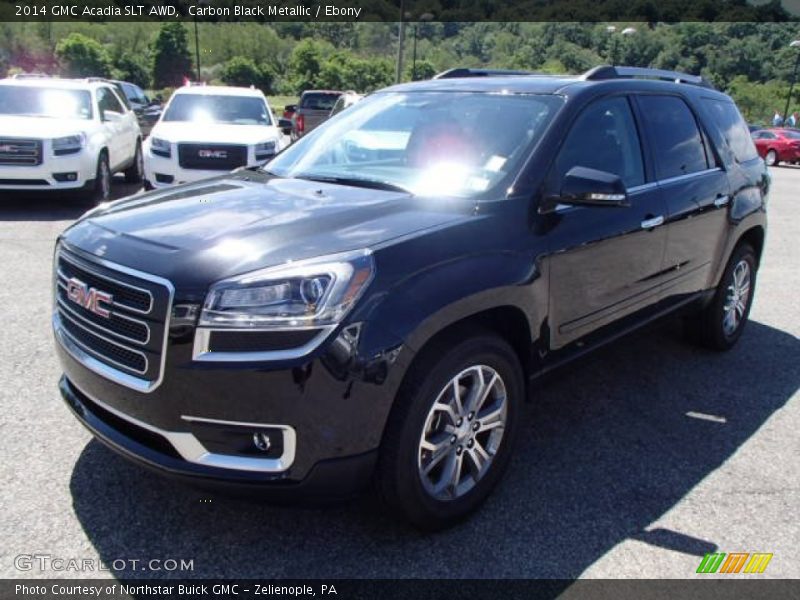 Carbon Black Metallic / Ebony 2014 GMC Acadia SLT AWD