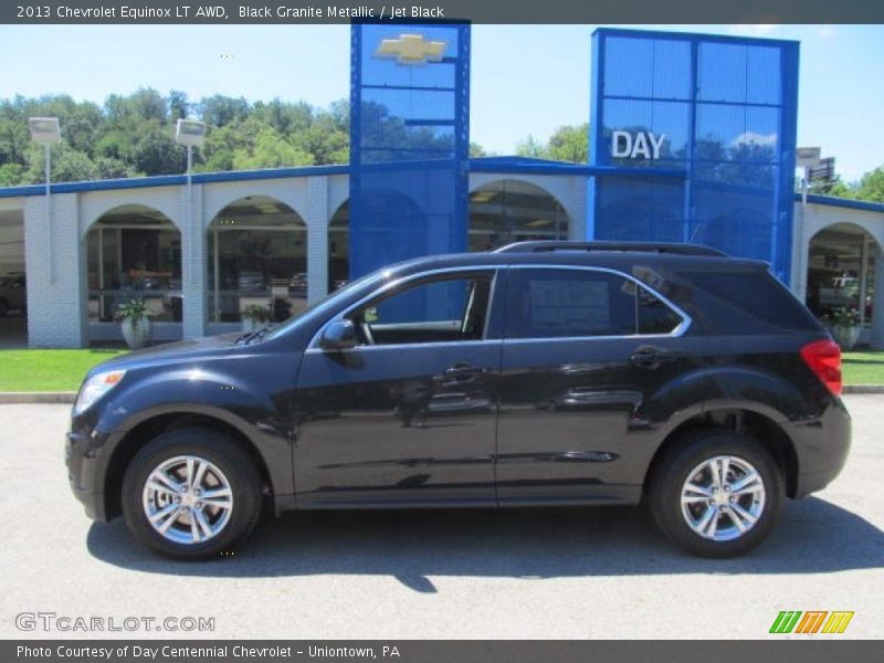 Black Granite Metallic / Jet Black 2013 Chevrolet Equinox LT AWD