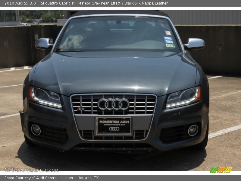 Meteor Gray Pearl Effect / Black Silk Nappa Leather 2010 Audi S5 3.0 TFSI quattro Cabriolet
