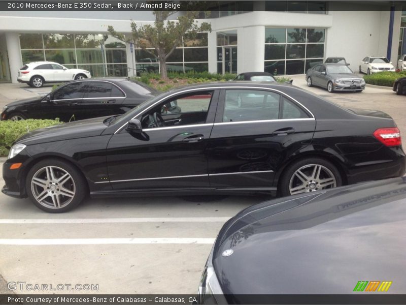 Black / Almond Beige 2010 Mercedes-Benz E 350 Sedan