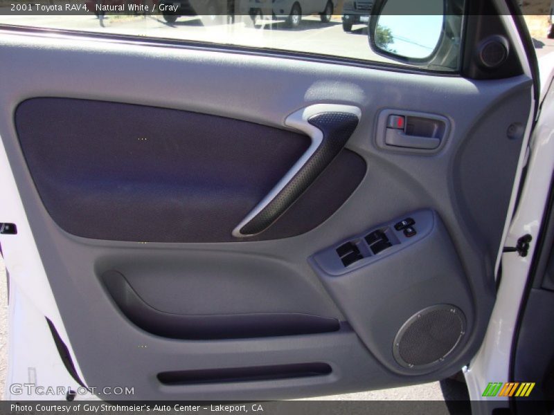 Natural White / Gray 2001 Toyota RAV4