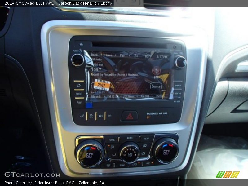 Carbon Black Metallic / Ebony 2014 GMC Acadia SLT AWD