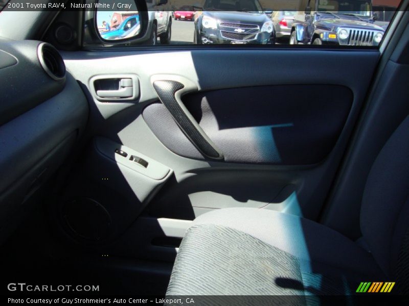 Natural White / Gray 2001 Toyota RAV4